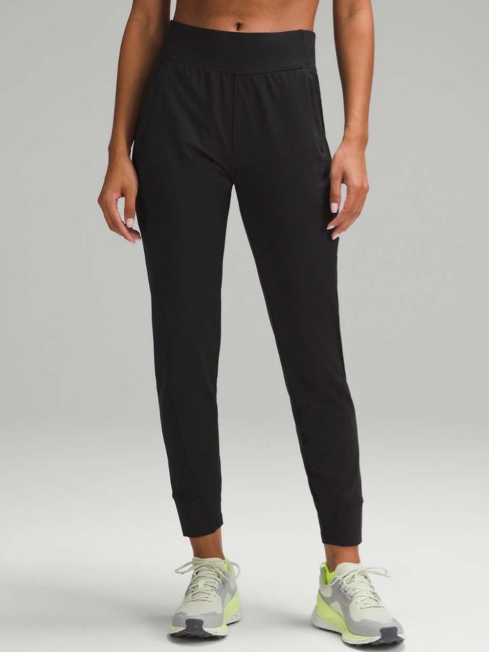 Lululemon Its Rulu Run Fleece High Rise Jogger Full Length Black Size 4 Active